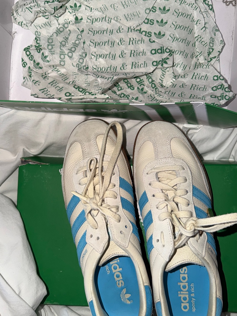 Lightly Worn Sporty and Rich Adidas shoes